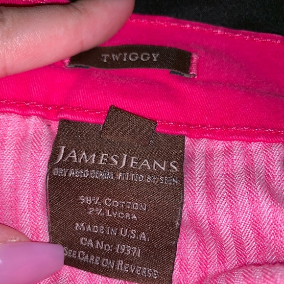 James Jeans Hot Pink Twiggy Super Skinny Jeans - Picture 5 of 5